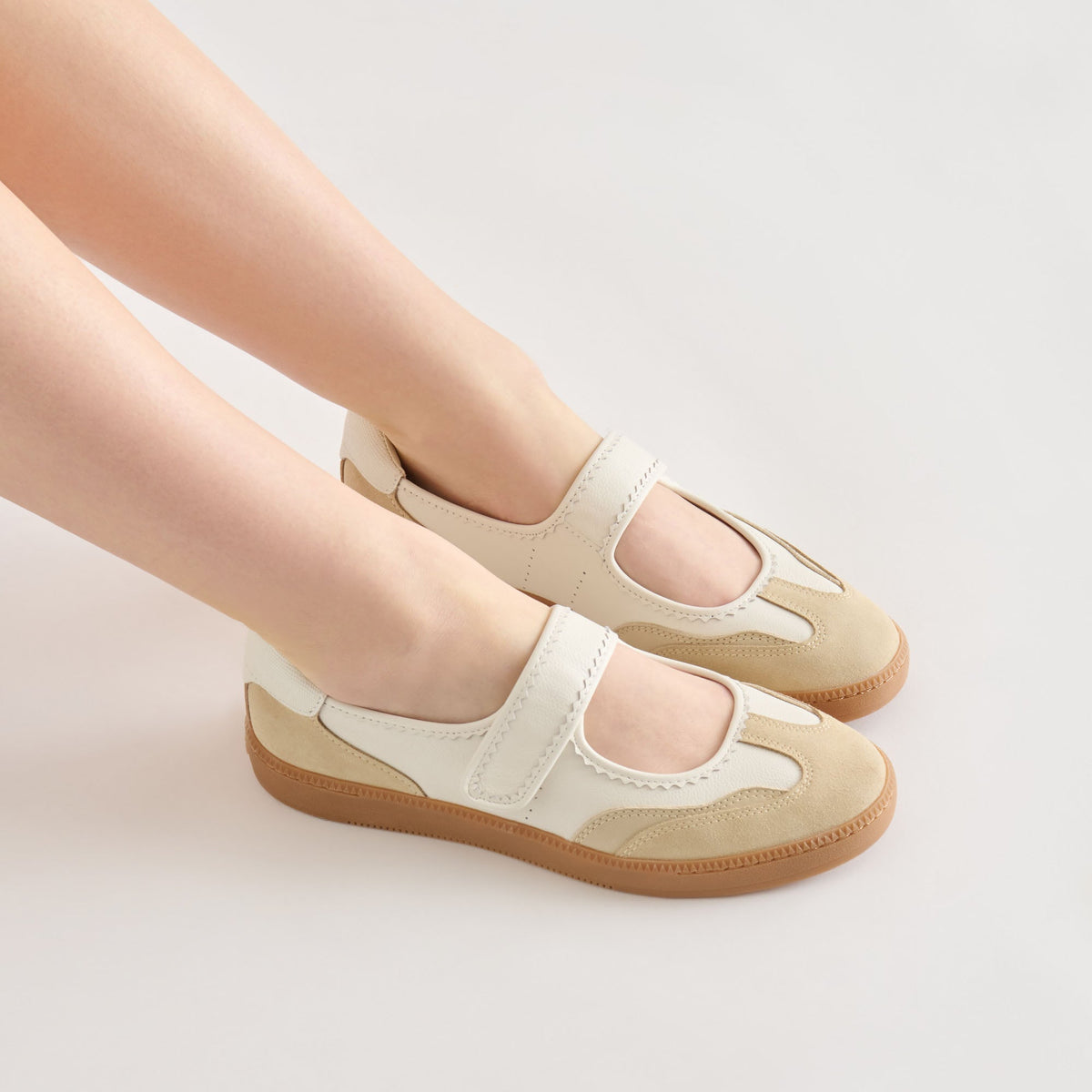 Nanet Ivory Multi Leather Sneakers | Dolce Vita