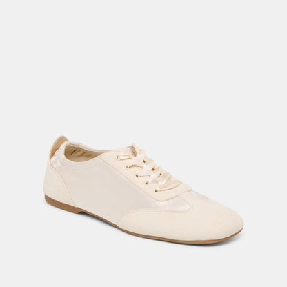 Itzy Vanilla Satin Sneakers | Dolce Vita