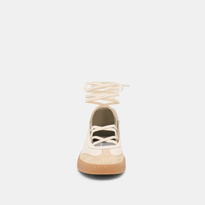 Nyomie Ivory Multi Leather Sneakers | Dolce Vita