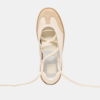 Nyomie Ivory Multi Leather Sneakers | Dolce Vita