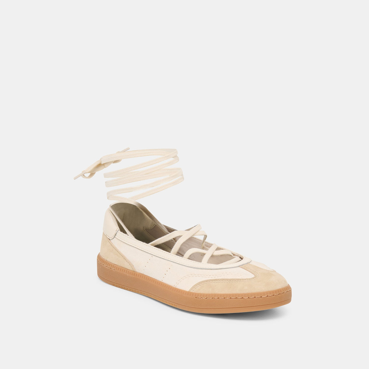 Nyomie Ivory Multi Leather Sneakers | Dolce Vita