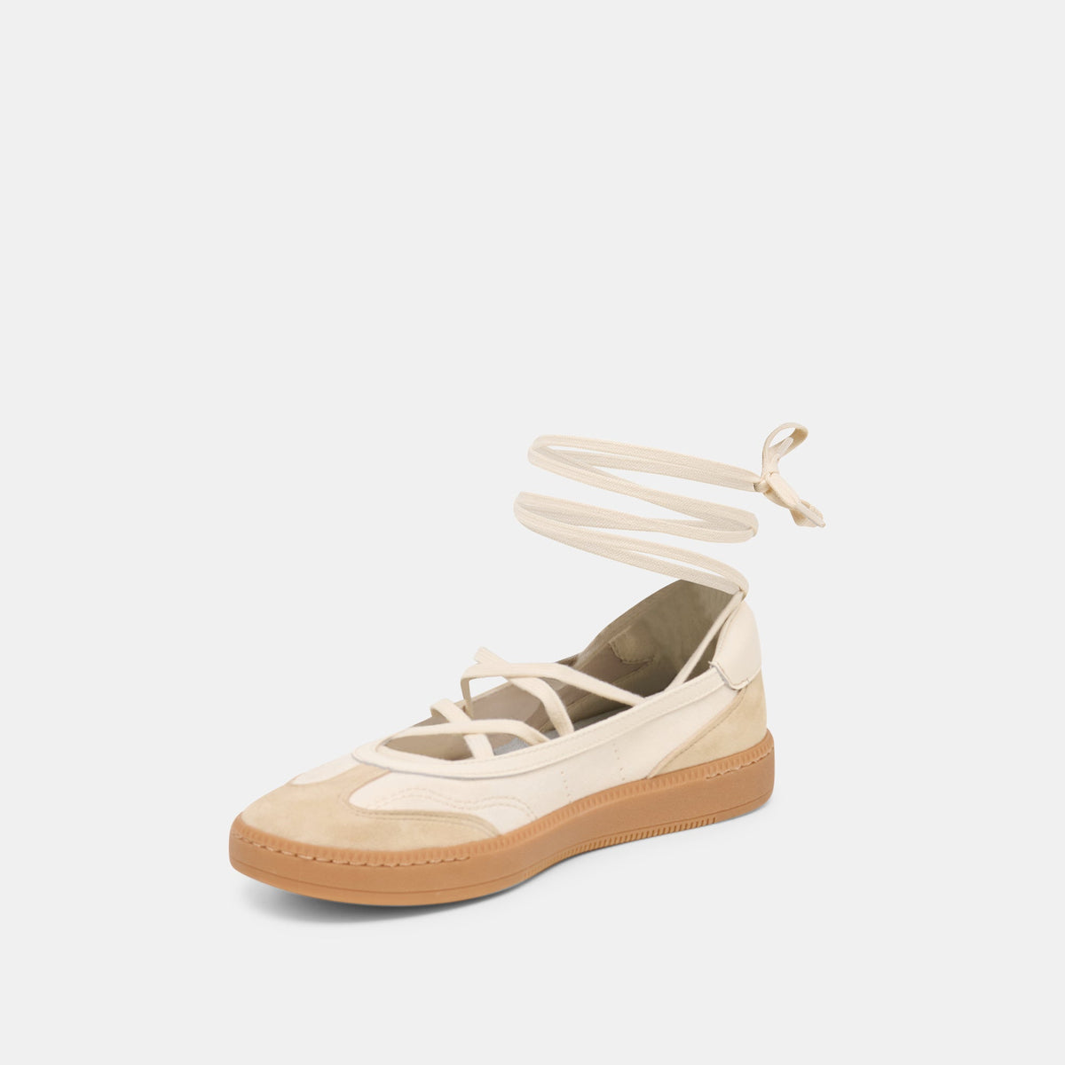 Nyomie Ivory Multi Leather Sneakers | Dolce Vita