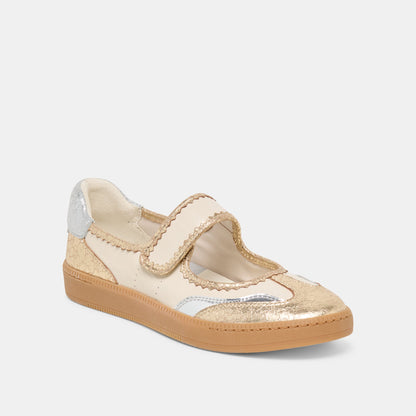 NANET Metallic Multi Leather Mary-Jane Sneakers | Dolce Vita
