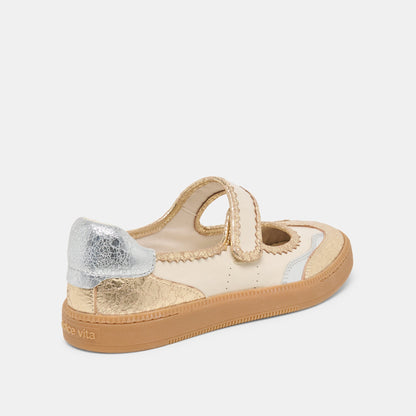 NANET Metallic Multi Leather Mary-Jane Sneakers | Dolce Vita