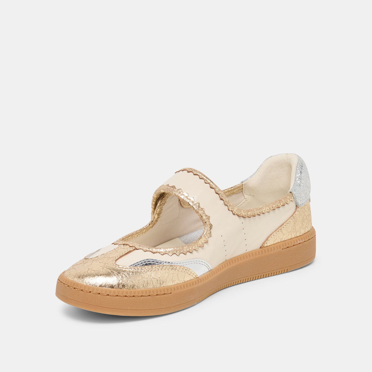 NANET Metallic Multi Leather Mary-Jane Sneakers | Dolce Vita