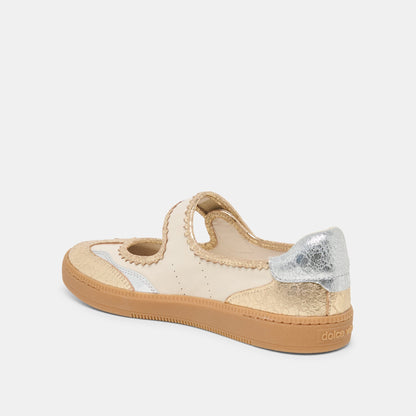 NANET Metallic Multi Leather Mary-Jane Sneakers | Dolce Vita