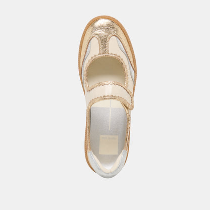 NANET Metallic Multi Leather Mary-Jane Sneakers | Dolce Vita