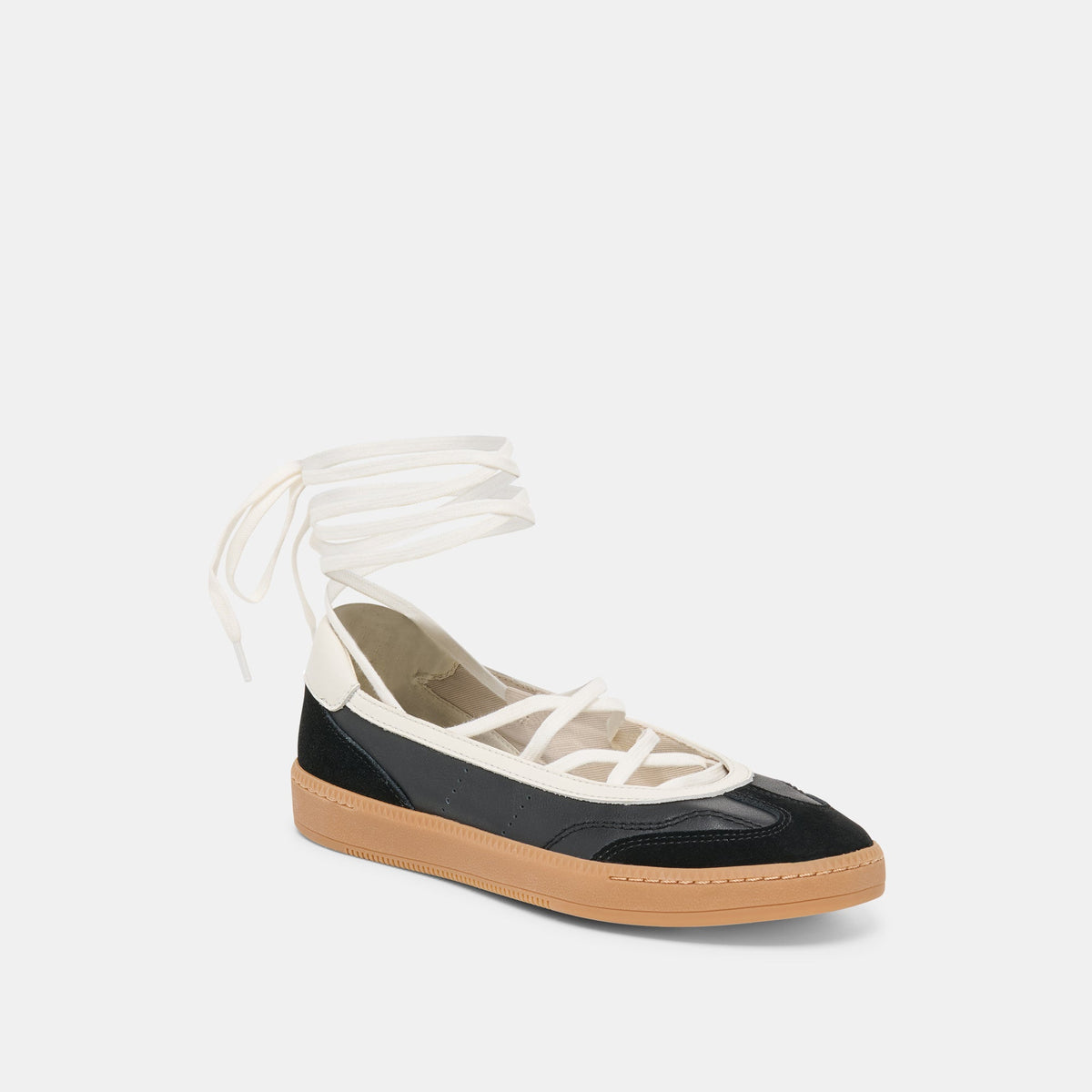 Nyomie Black Leather Sneakers | Dolce Vita