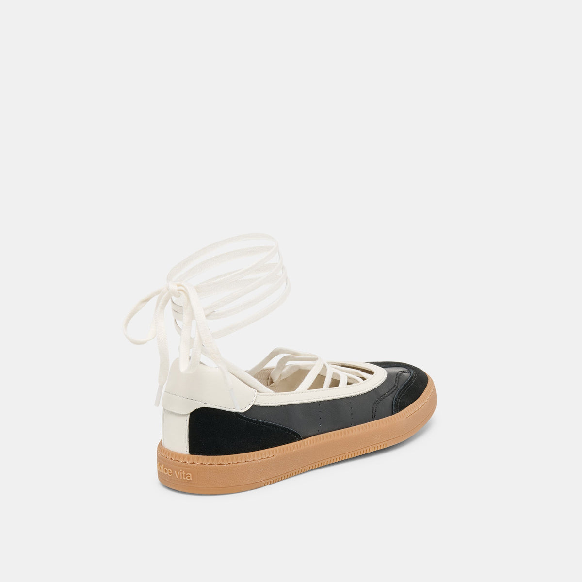 Nyomie Black Leather Sneakers | Dolce Vita