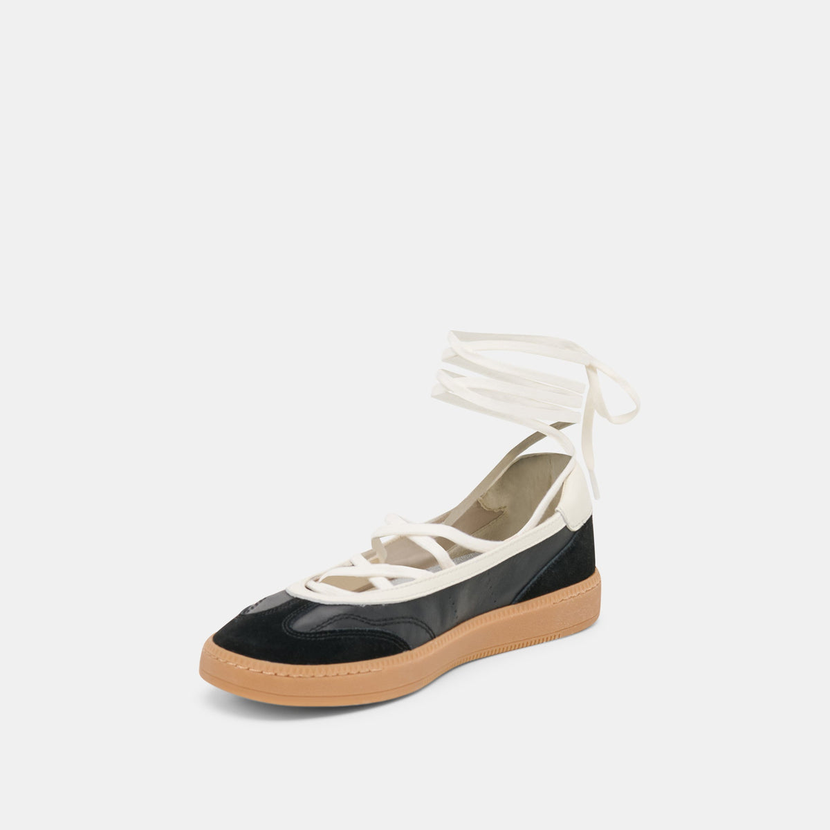 Nyomie Black Leather Sneakers | Dolce Vita