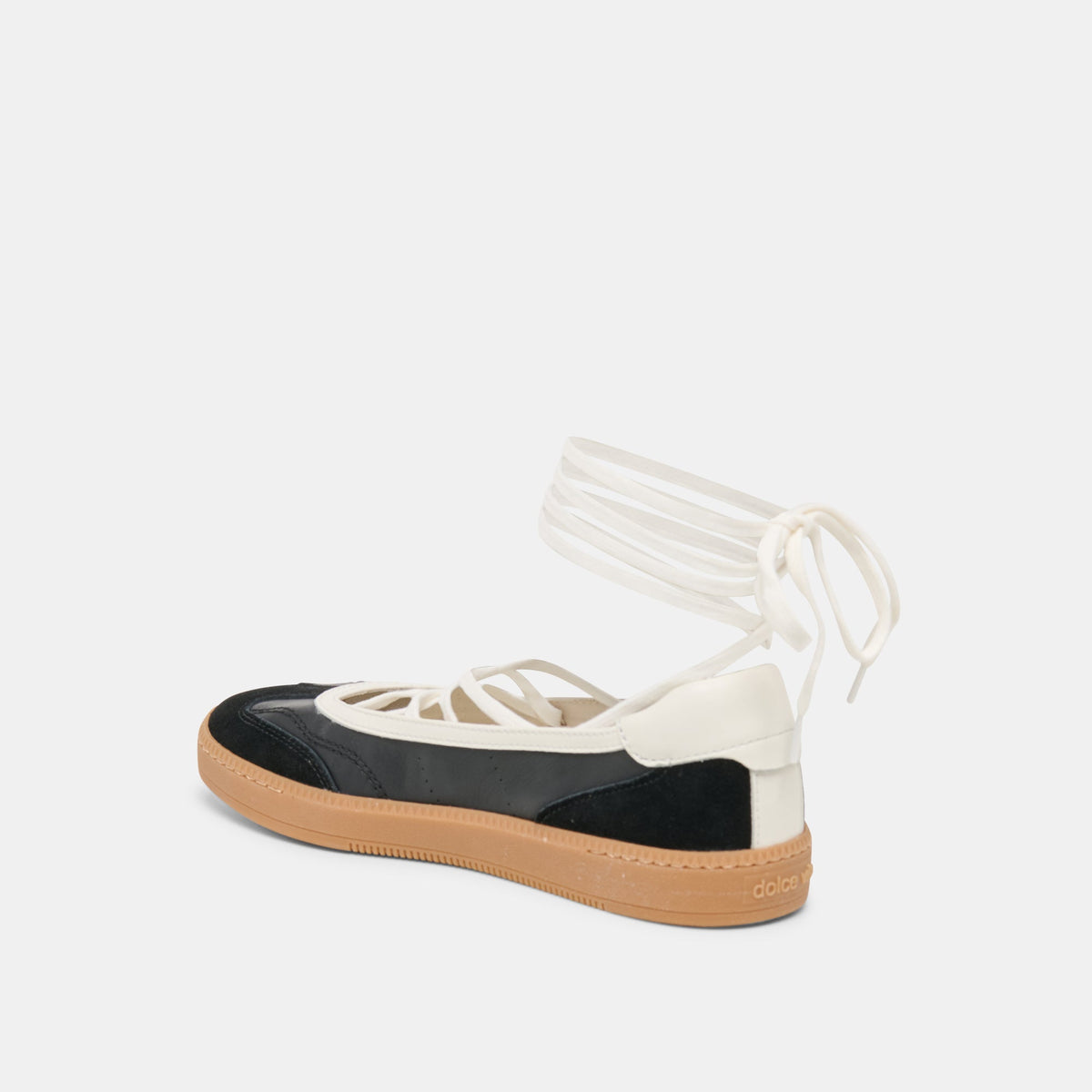 Nyomie Black Leather Sneakers | Dolce Vita