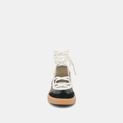 Nyomie Black Leather Sneakers | Dolce Vita