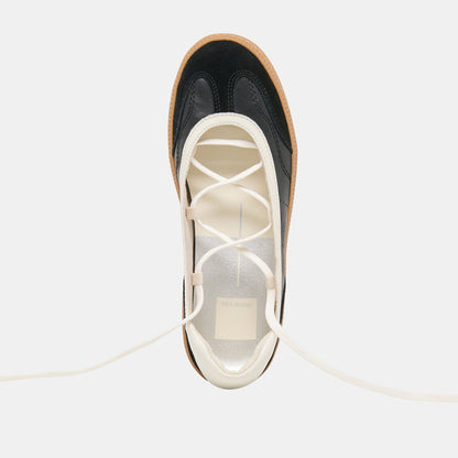 Nyomie Black Leather Sneakers | Dolce Vita