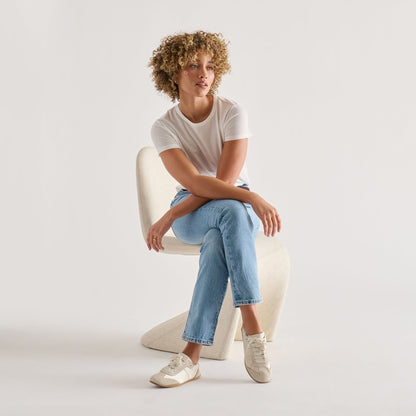 Dakoda Off White Satin Sneakers | Dolce Vita