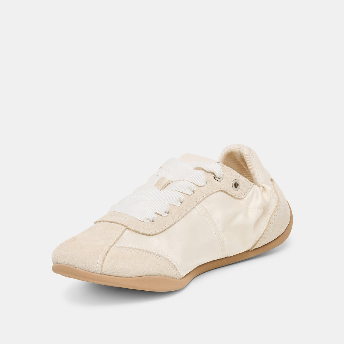 Dakoda Off White Satin Sneakers | Dolce Vita