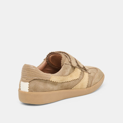 Merit Velcro Taupe Multi Leather Sneakers | Dolce Vita