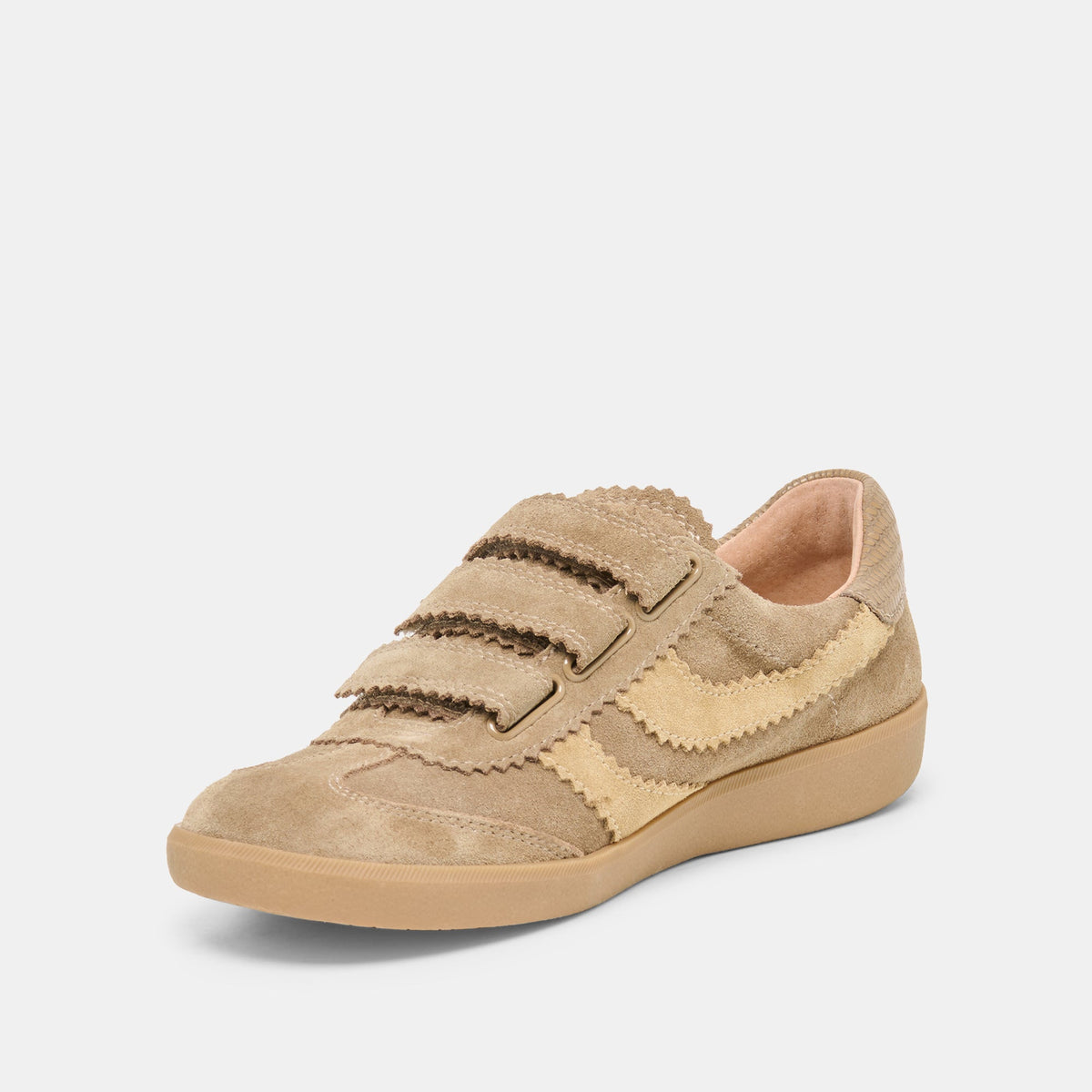 Merit Velcro Taupe Multi Leather Sneakers | Dolce Vita