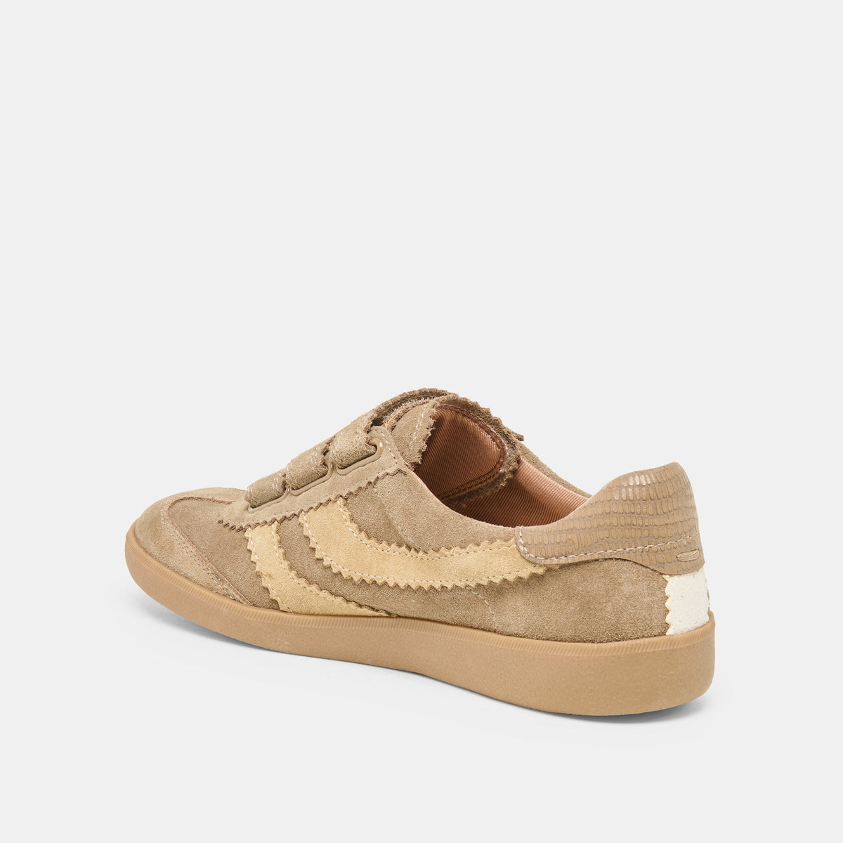 Merit Velcro Taupe Multi Leather Sneakers | Dolce Vita