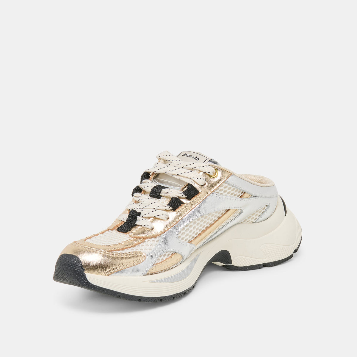 SWAYZY Metallic Multi Leather Platform Slip-on Sneakers | Dolce Vita