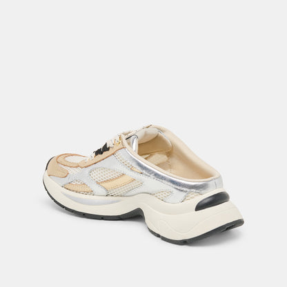 SWAYZY Metallic Multi Leather Platform Slip-on Sneakers | Dolce Vita