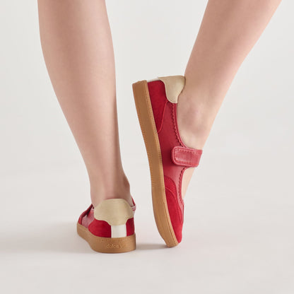 Nanet Crimson Leather Sneakers | Dolce Vita