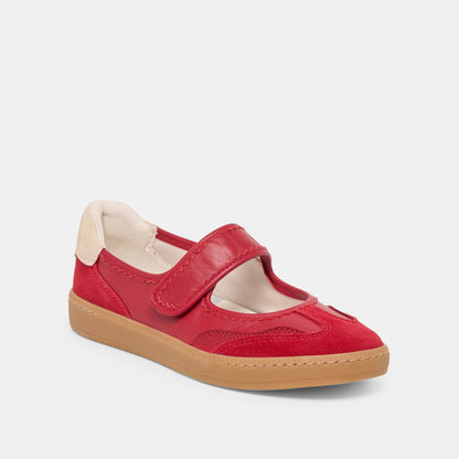 Nanet Crimson Leather Sneakers | Dolce Vita