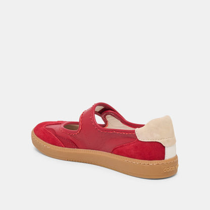 Nanet Crimson Leather Sneakers | Dolce Vita