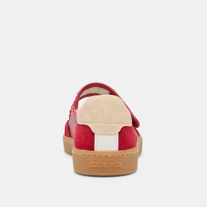 Nanet Crimson Leather Sneakers | Dolce Vita