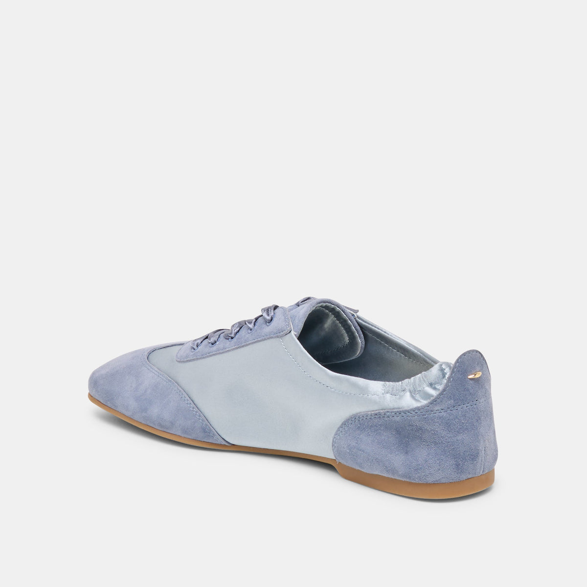 Itzy Periwinkle Satin Sneakers | Dolce Vita