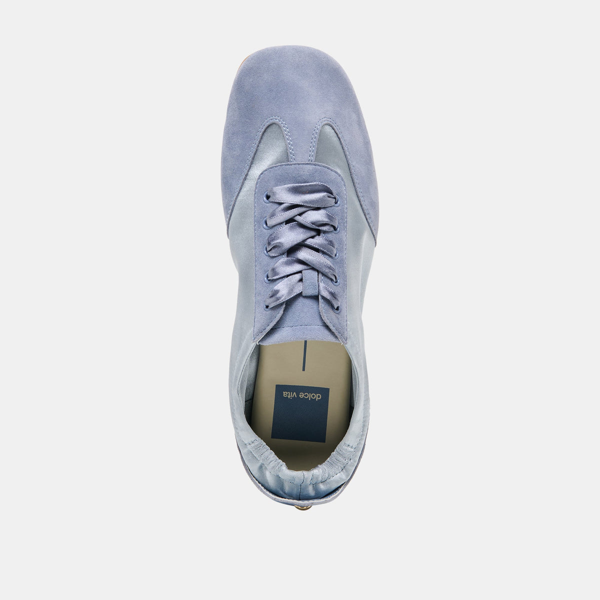 Itzy Periwinkle Satin Sneakers | Dolce Vita