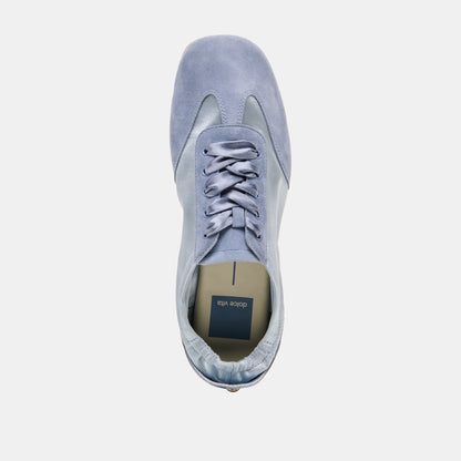 Itzy Periwinkle Satin Sneakers | Dolce Vita