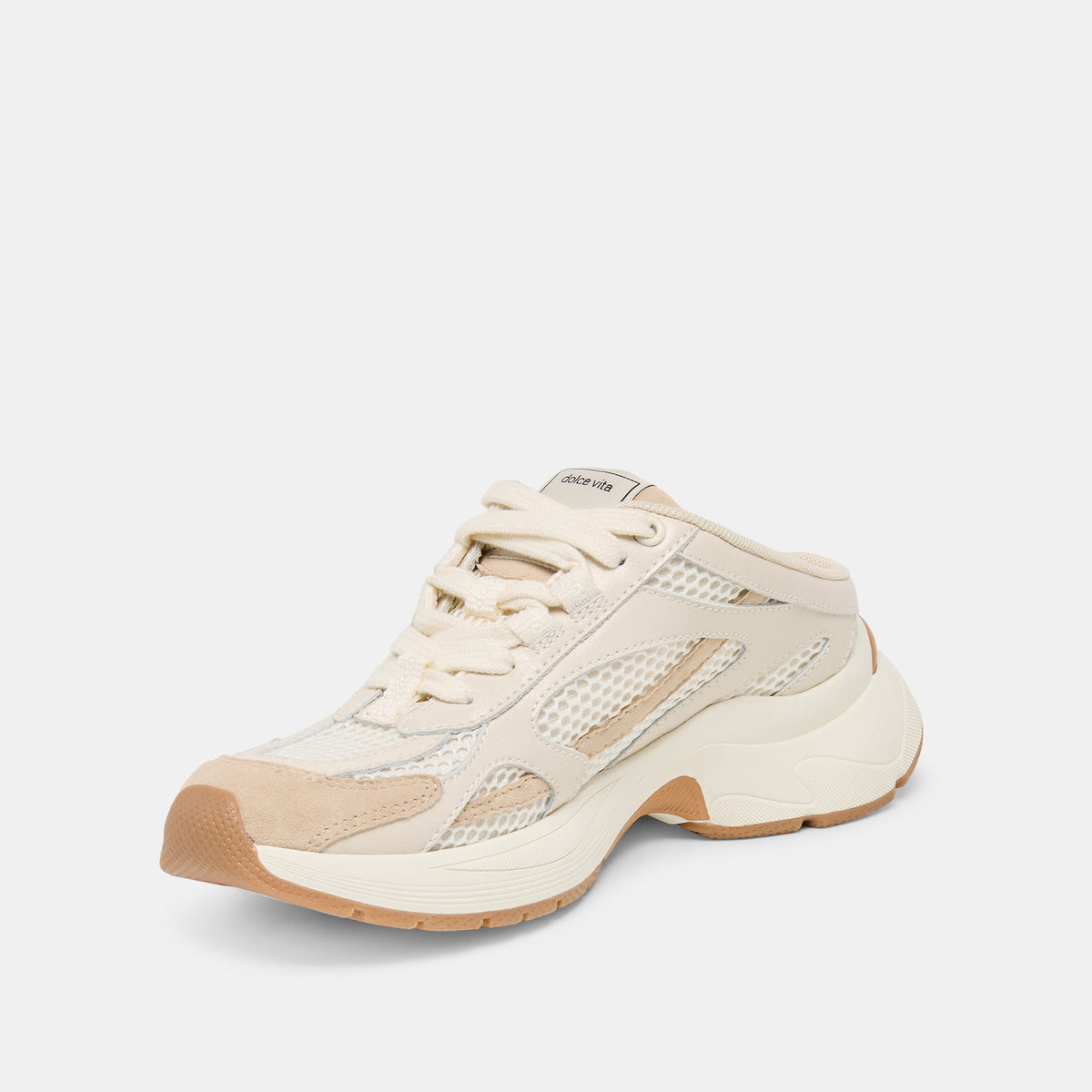 SWAYZY Ivory Multi Suede Platform Slip-on Sneakers | Dolce Vita