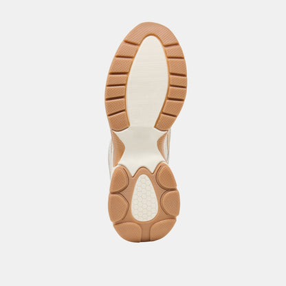 SWAYZY Ivory Multi Suede Platform Slip-on Sneakers | Dolce Vita