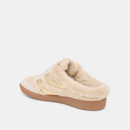 Merit Slide Plush Natural Multi Plush Sneakers | Dolce Vita