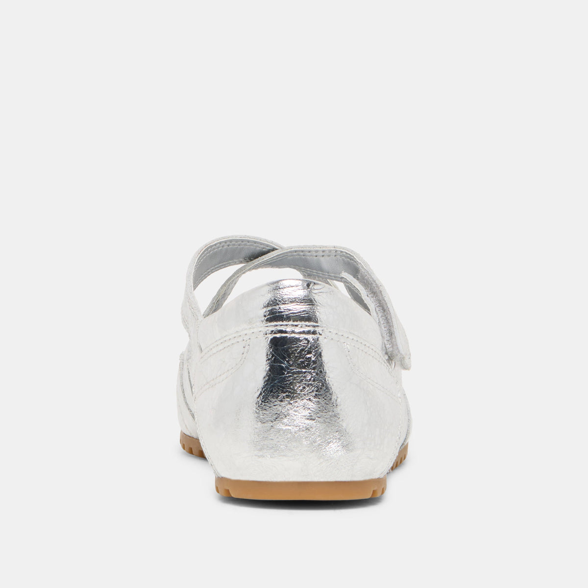 YONO Silver Distressed Leather Ballet Sneaker Flats | Dolce Vita
