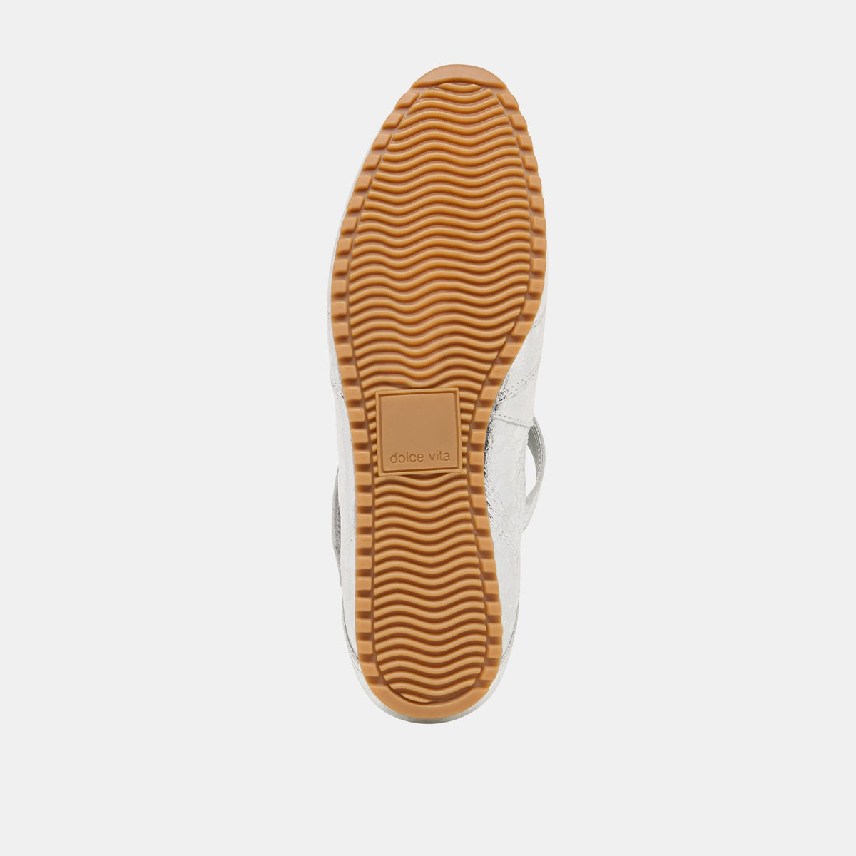 YONO Silver Distressed Leather Ballet Sneaker Flats | Dolce Vita