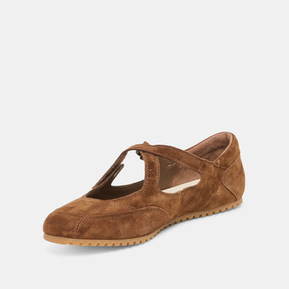 YONO Cocoa Suede Ballet Sneaker Flats | Dolce Vita