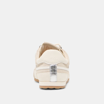 DEACON Ivory Suede Lace-Up Sneakers | Dolce Vita