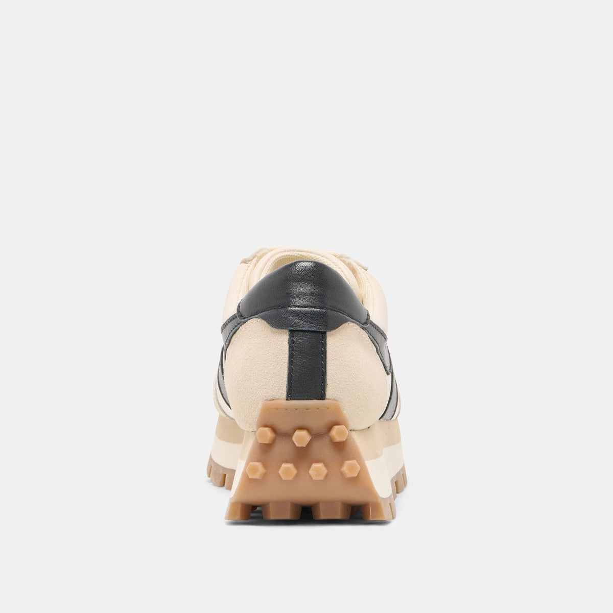 TRESA White Black Leather Platform Sneakers | Dolce Vita