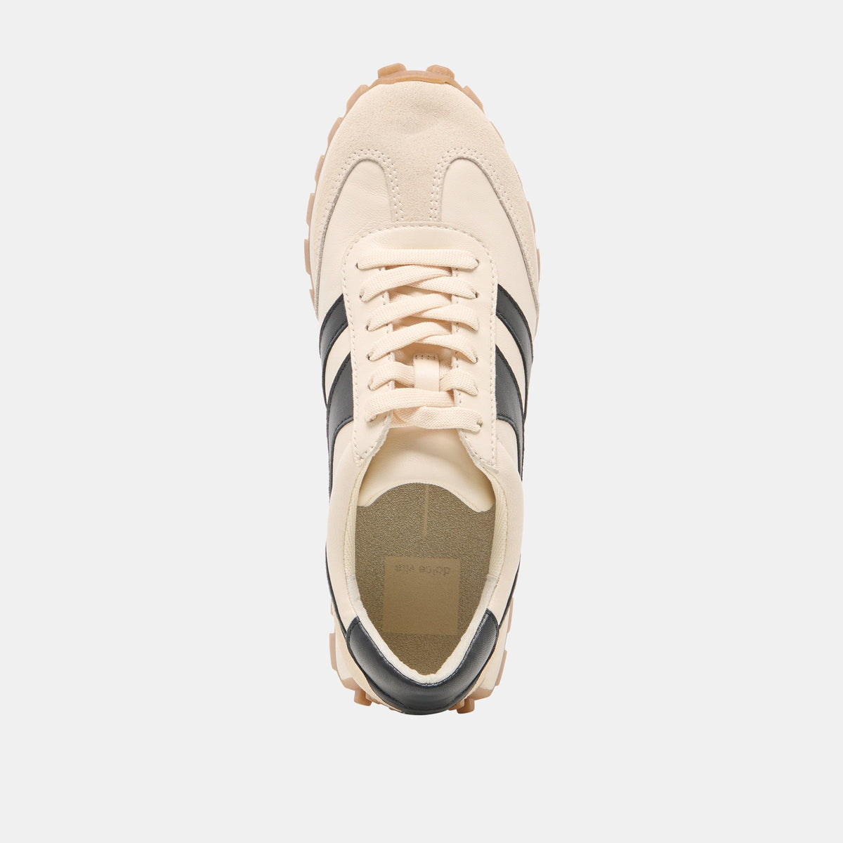 TRESA White Black Leather Platform Sneakers | Dolce Vita