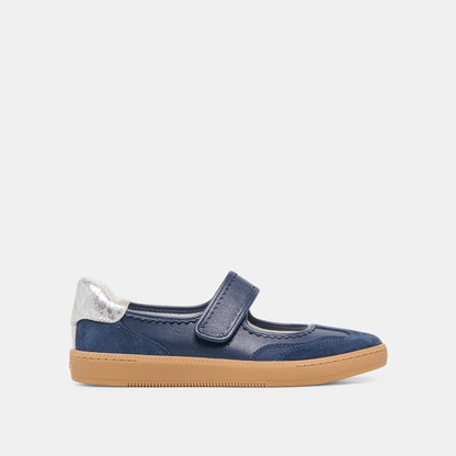 NANET Dk Navy Suede Mary-Jane Ballet Sneakers | Dolce Vita