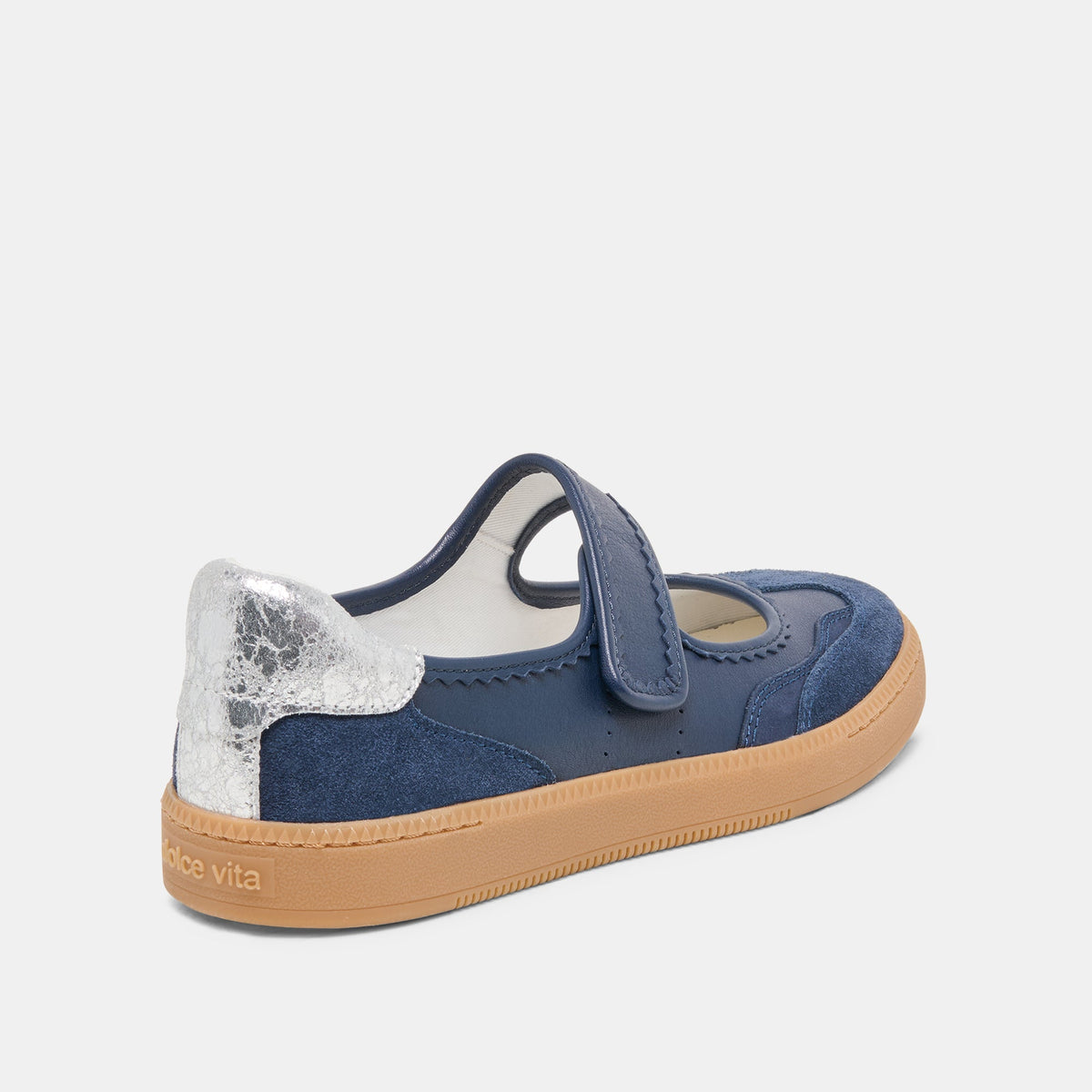 NANET Dk Navy Suede Mary-Jane Ballet Sneakers | Dolce Vita