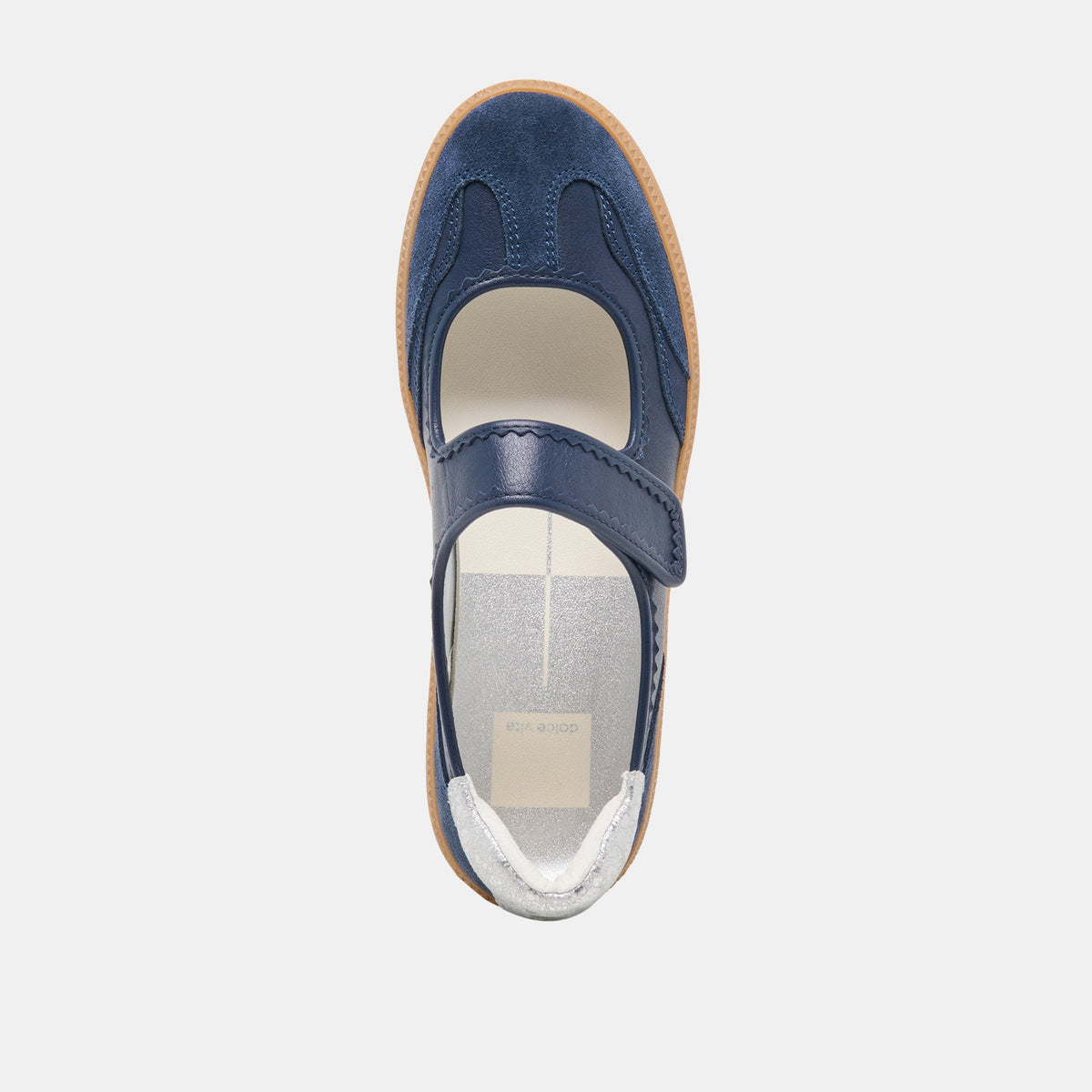 NANET Dk Navy Suede Mary-Jane Ballet Sneakers | Dolce Vita