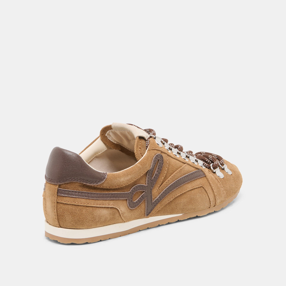 DEACON Lt Brown Suede Lace-Up Sneakers | Dolce Vita