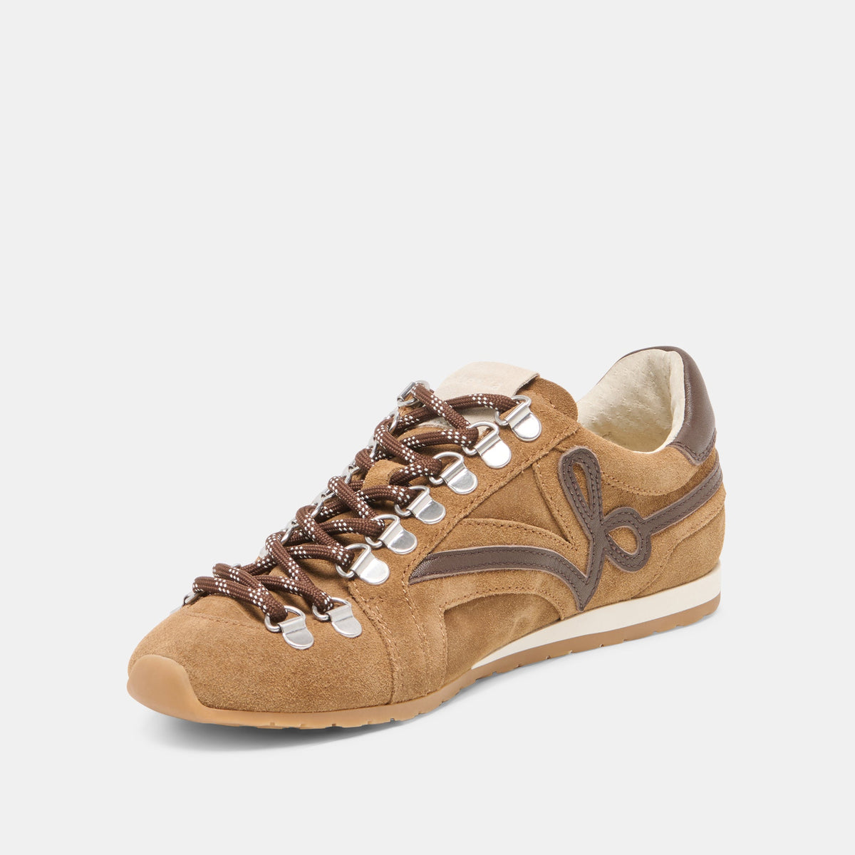 DEACON Lt Brown Suede Lace-Up Sneakers | Dolce Vita