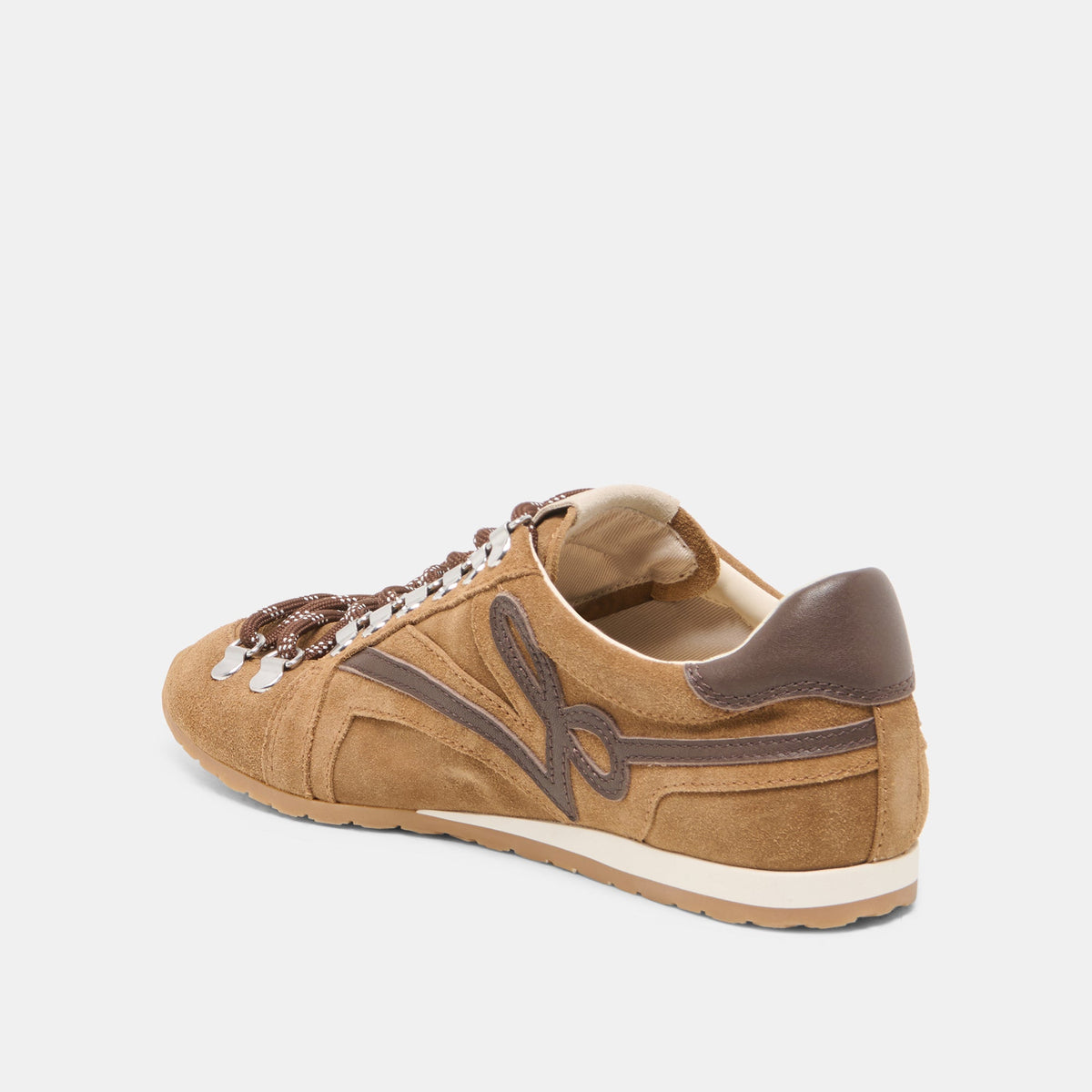 DEACON Lt Brown Suede Lace-Up Sneakers | Dolce Vita