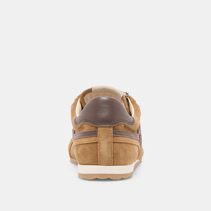 DEACON Lt Brown Suede Lace-Up Sneakers | Dolce Vita