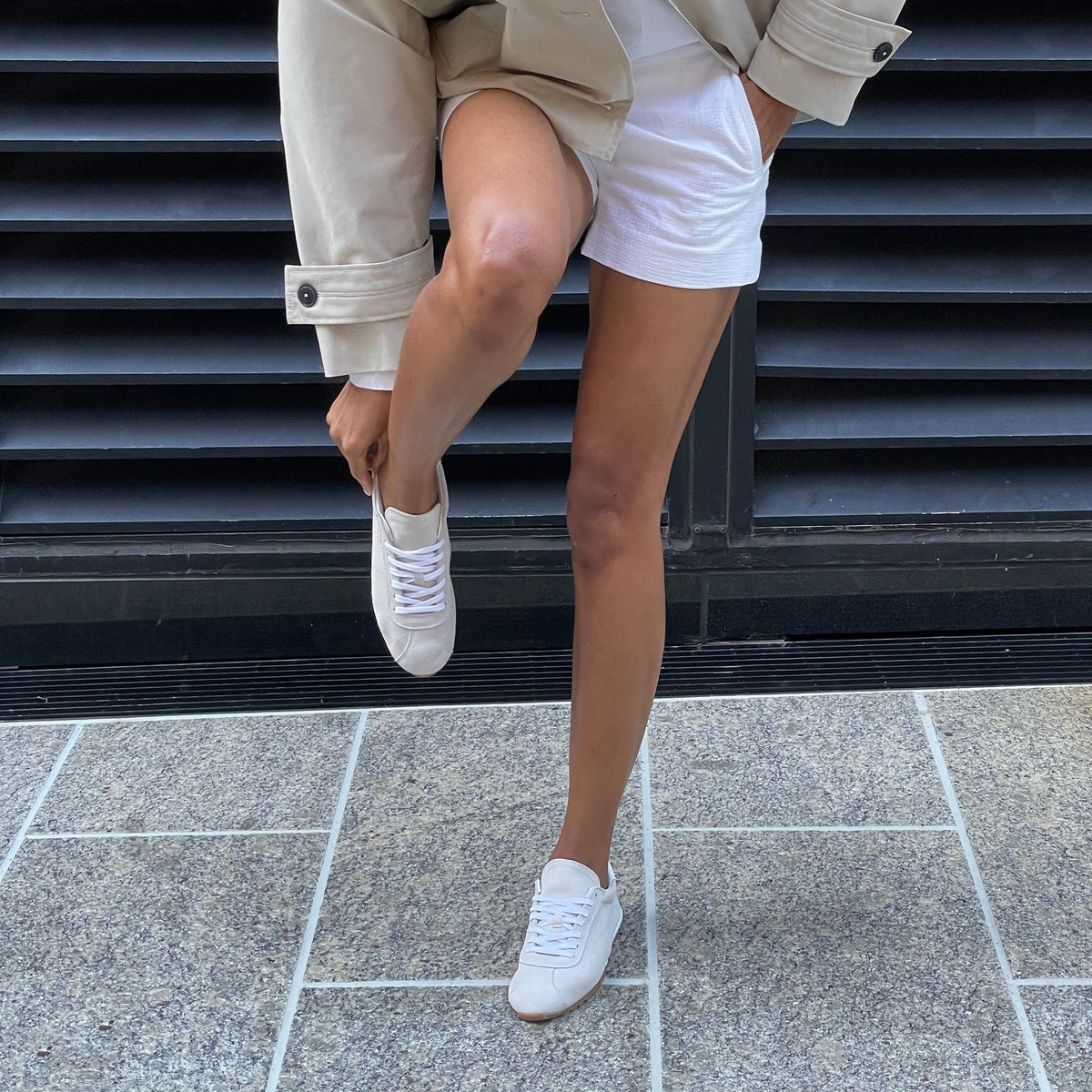 Serina Ivory Suede Sneakers | Dolce Vita