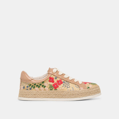 Azalia Sand Floral Raffia Heels | Dolce Vita