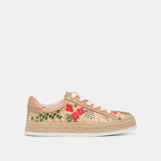 Azalia Sand Floral Raffia Heels | Dolce Vita